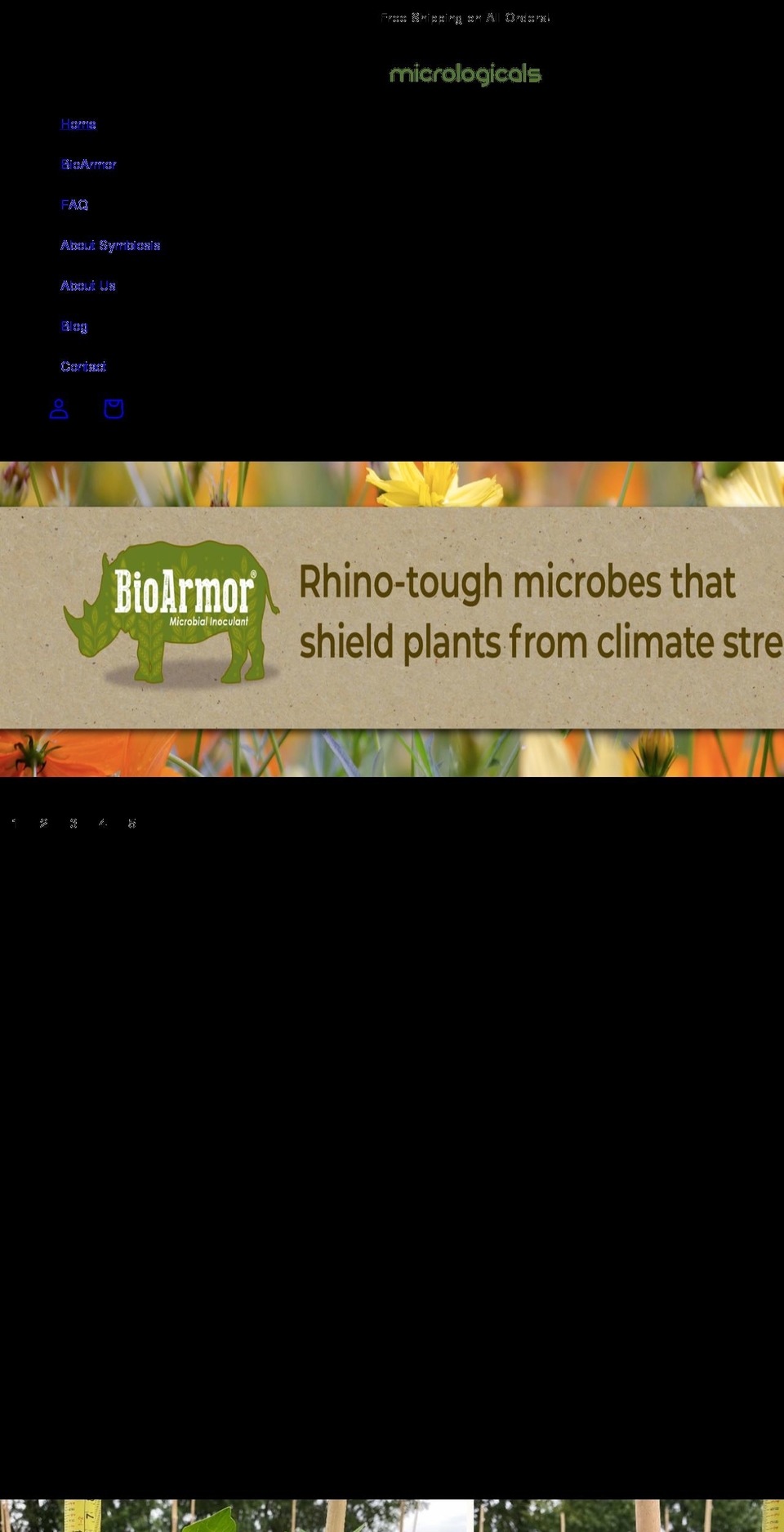 micrologicals.com shopify website screenshot