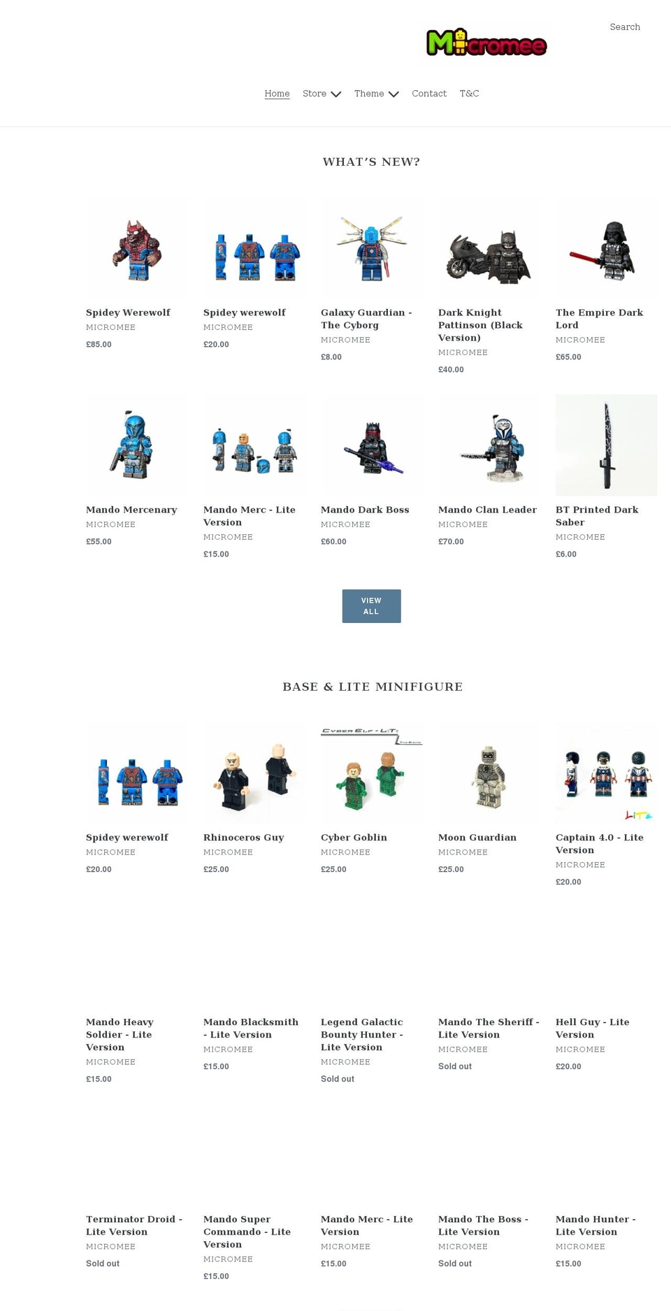 micromee.co.uk shopify website screenshot