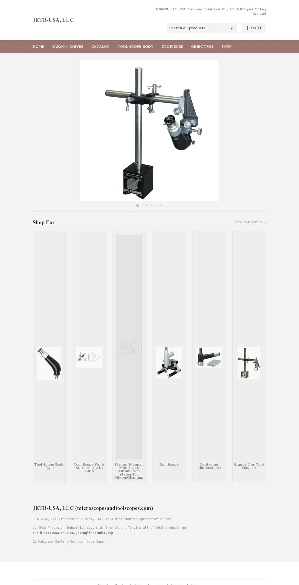microscopesandtoolscopes.com — Shopify storefront screenshot