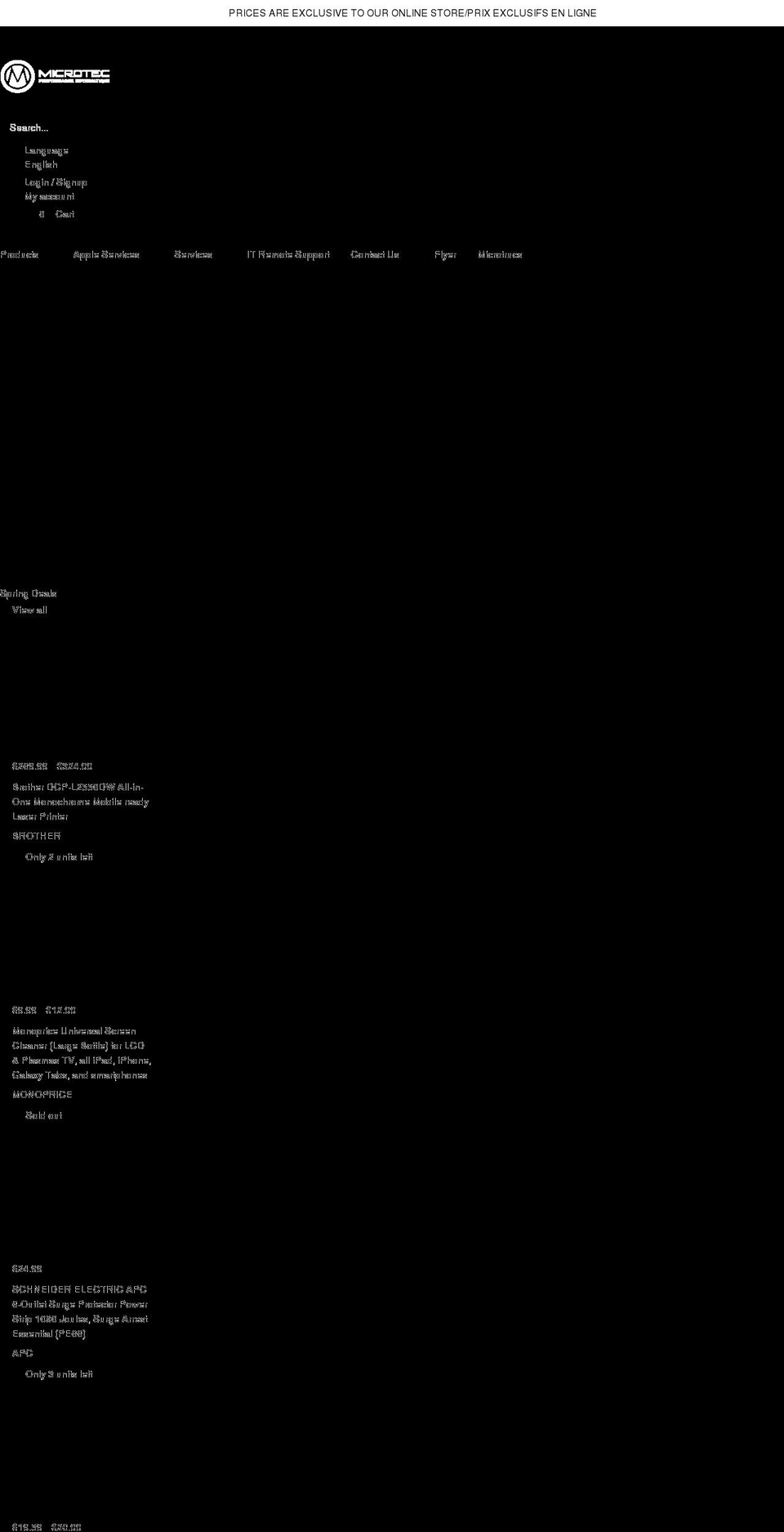 microtecinformatique.com shopify website screenshot