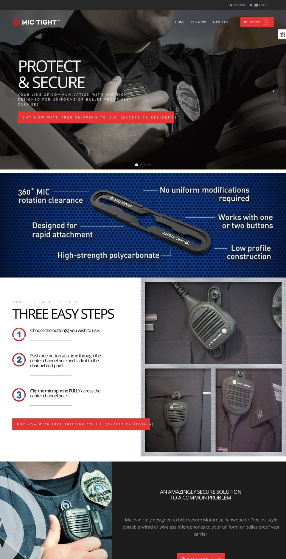 mictight.com shopify website screenshot