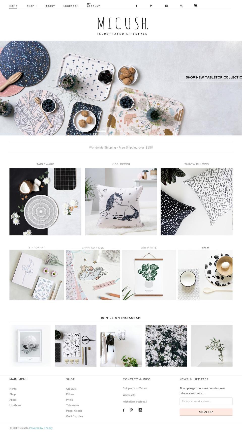 micush.com shopify website screenshot