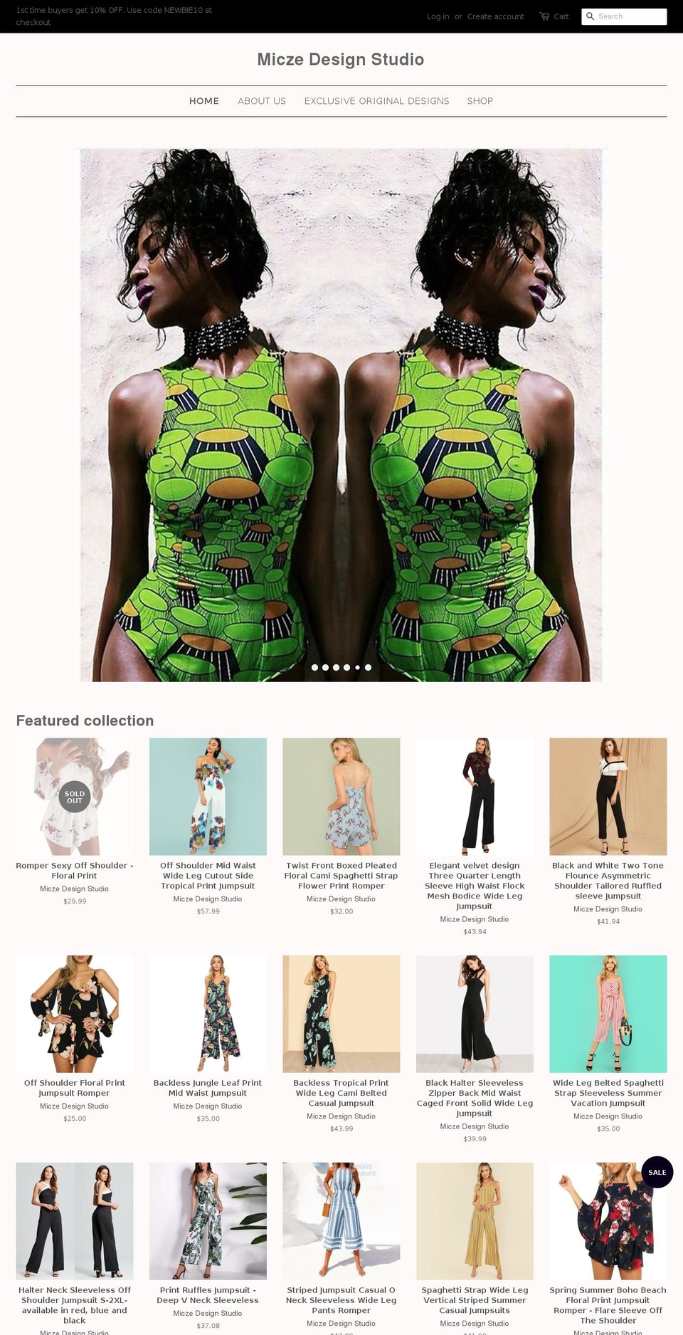 miczedesignstudio.com shopify website screenshot