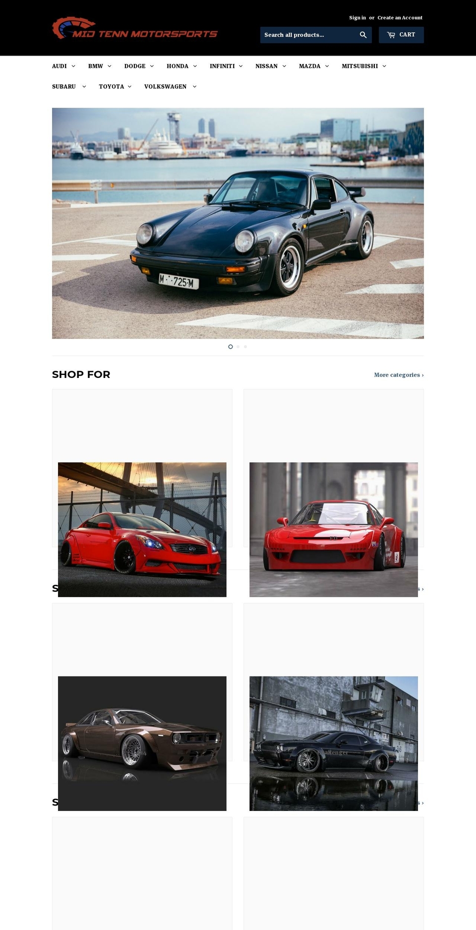 mid-tenn-motorsports.com — Shopify storefront screenshot