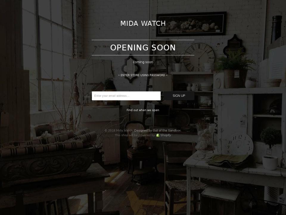 mida-watch.com — Shopify storefront screenshot