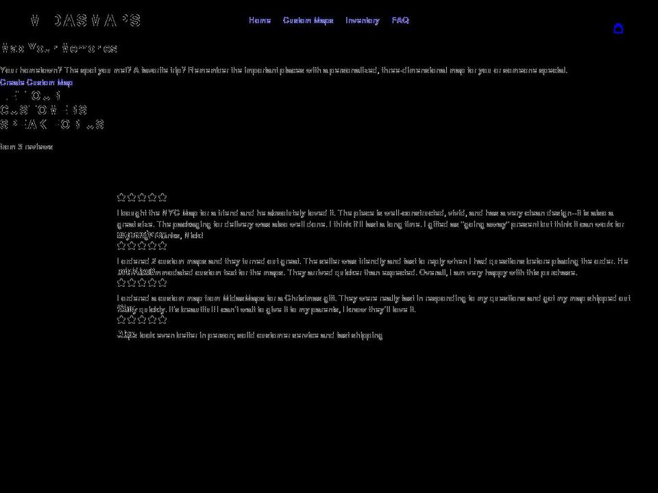 midasmaps.com shopify website screenshot