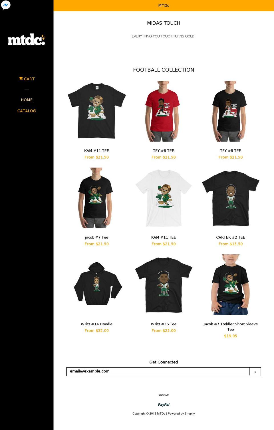 midastouchdesignco.com — Shopify storefront screenshot