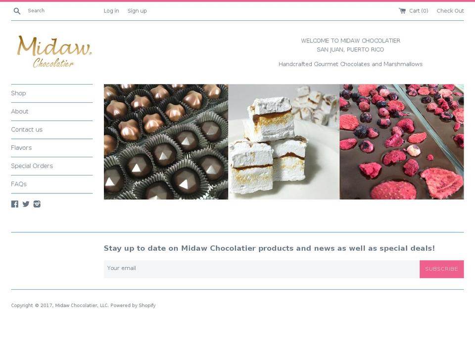 midaw.net shopify website screenshot