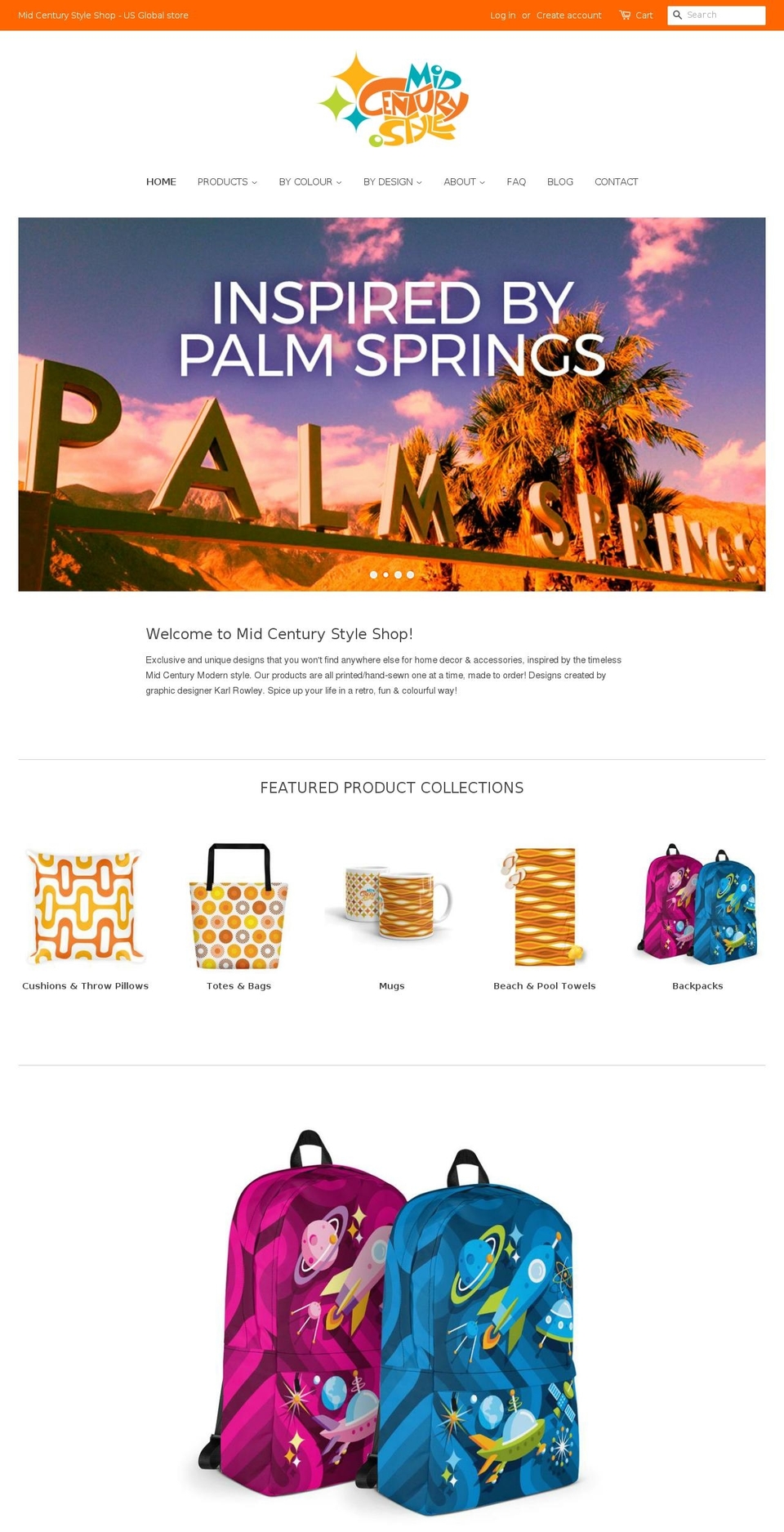 midcentury.style shopify website screenshot