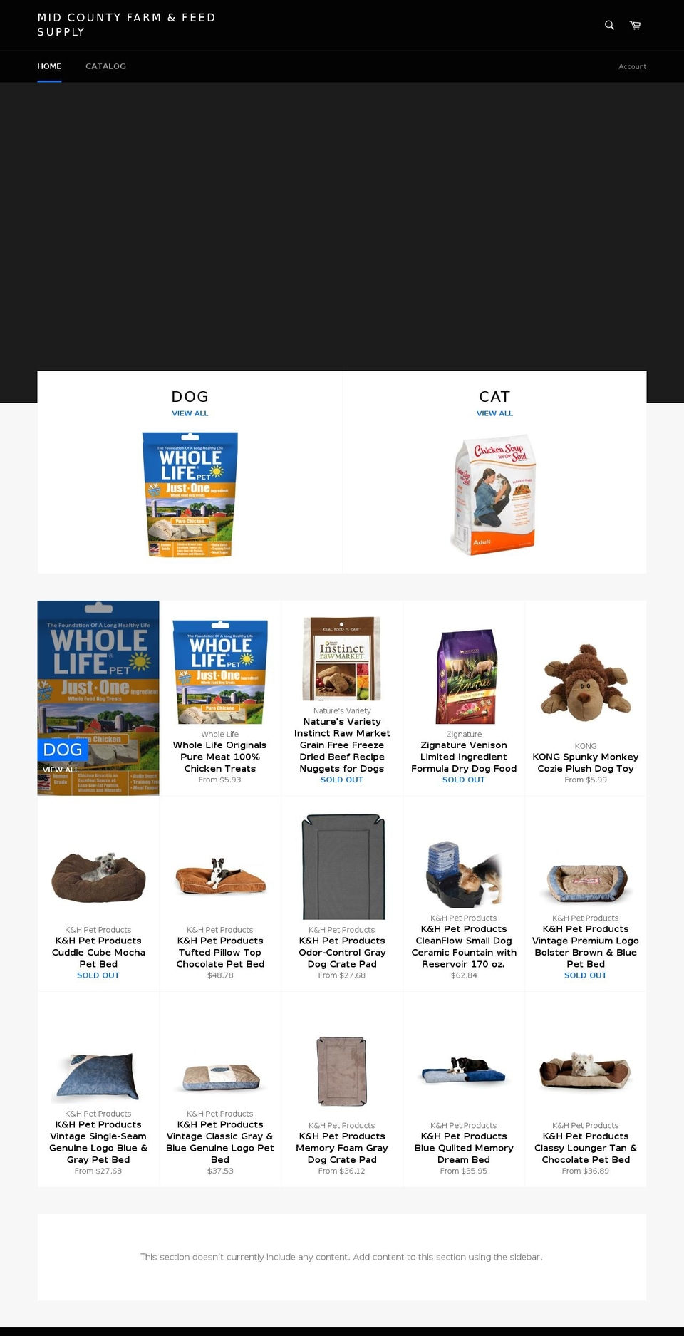 midcountyfeed.com — Shopify storefront screenshot