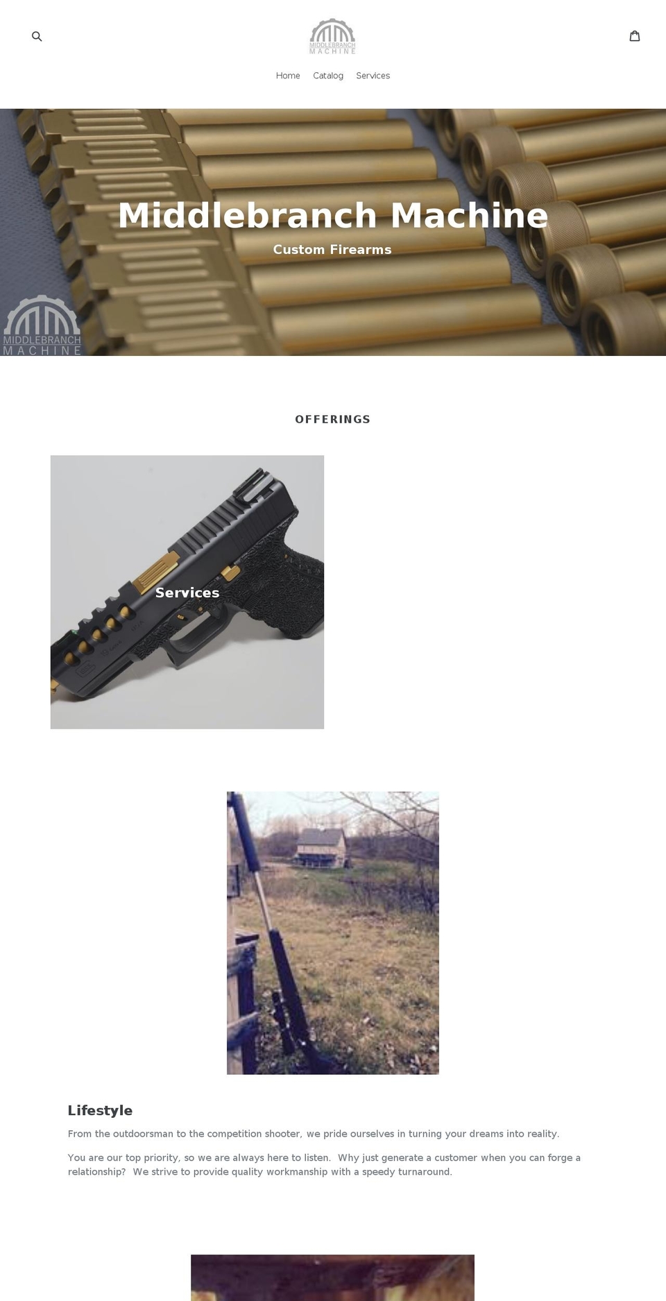 middlebranchmachine.com shopify website screenshot