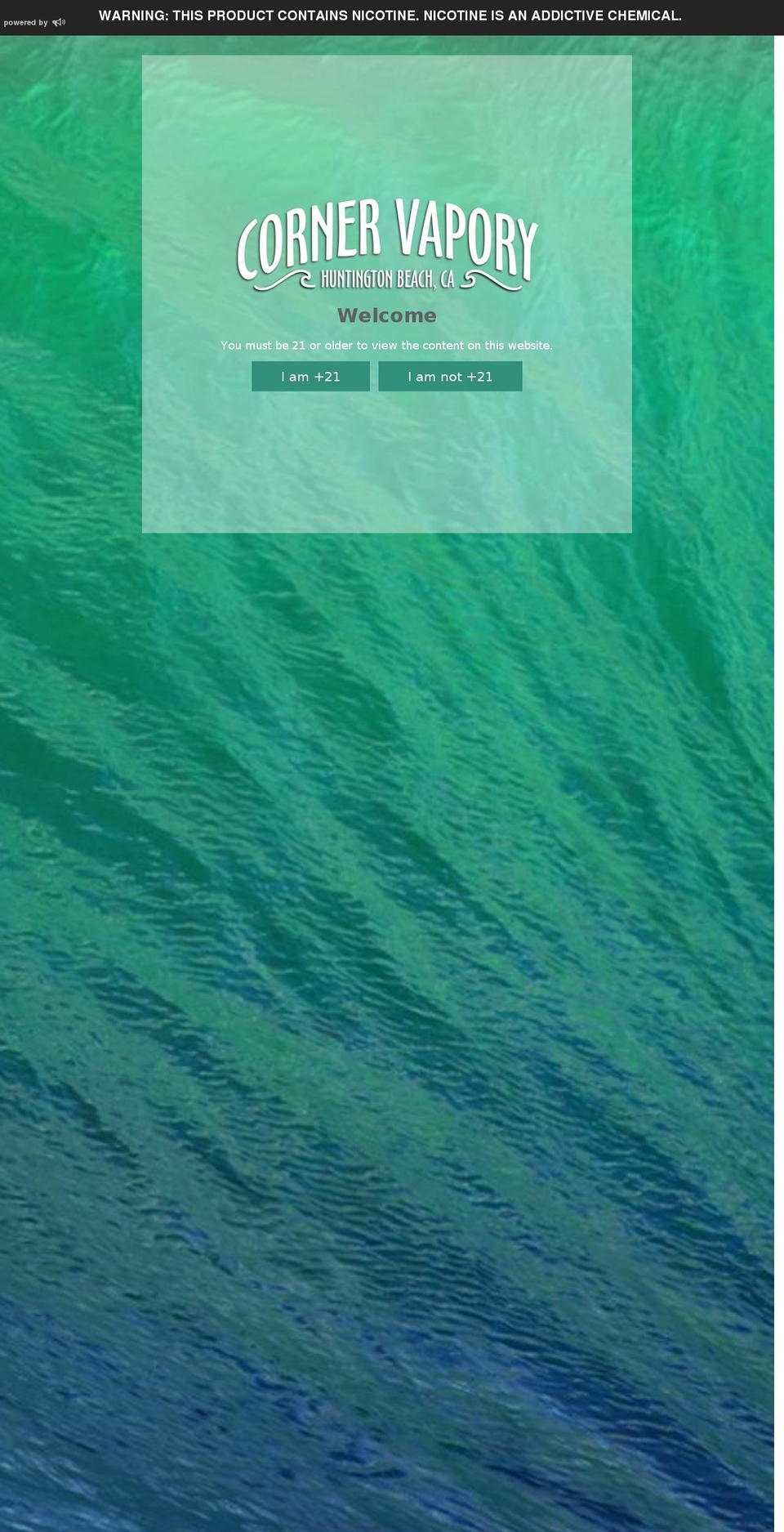 middleeastvapors.com — Shopify storefront screenshot
