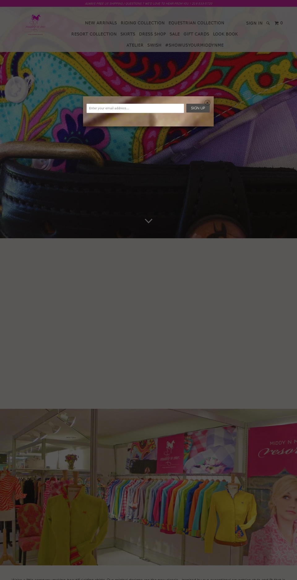 middynme.com shopify website screenshot