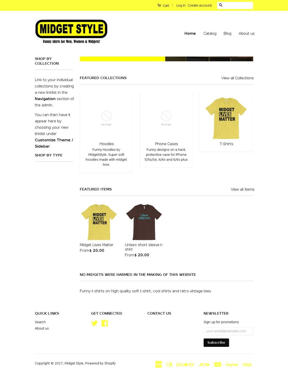 midgetstyle.com shopify website screenshot