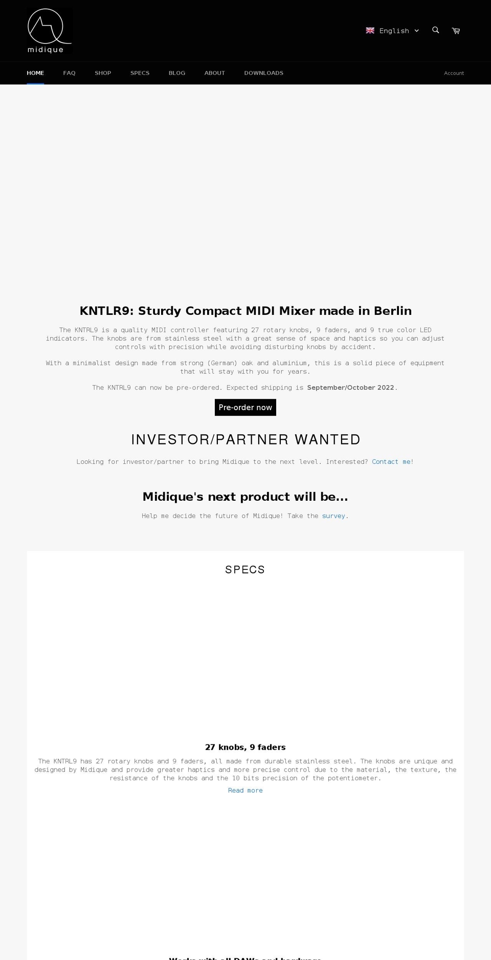 midique.com shopify website screenshot
