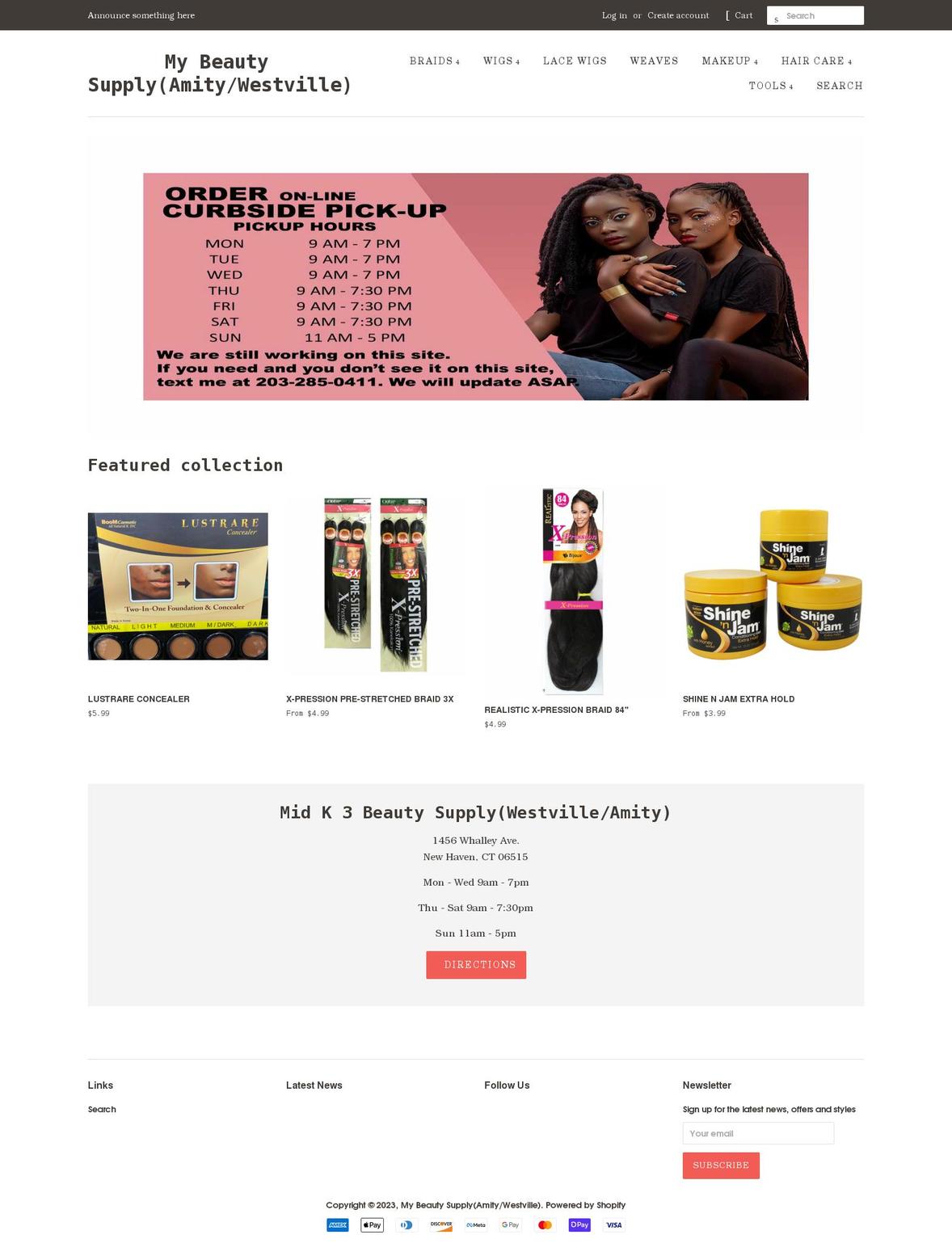 midkbeautysupply.com shopify website screenshot