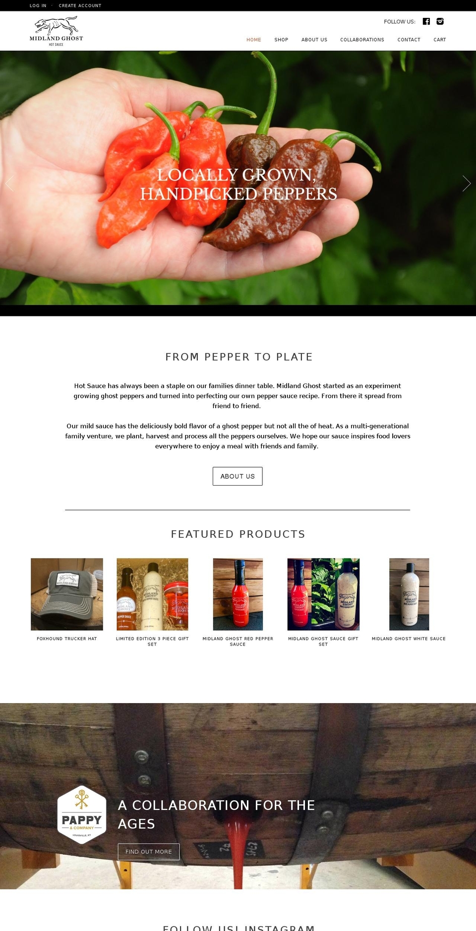midland-ghost.com shopify website screenshot