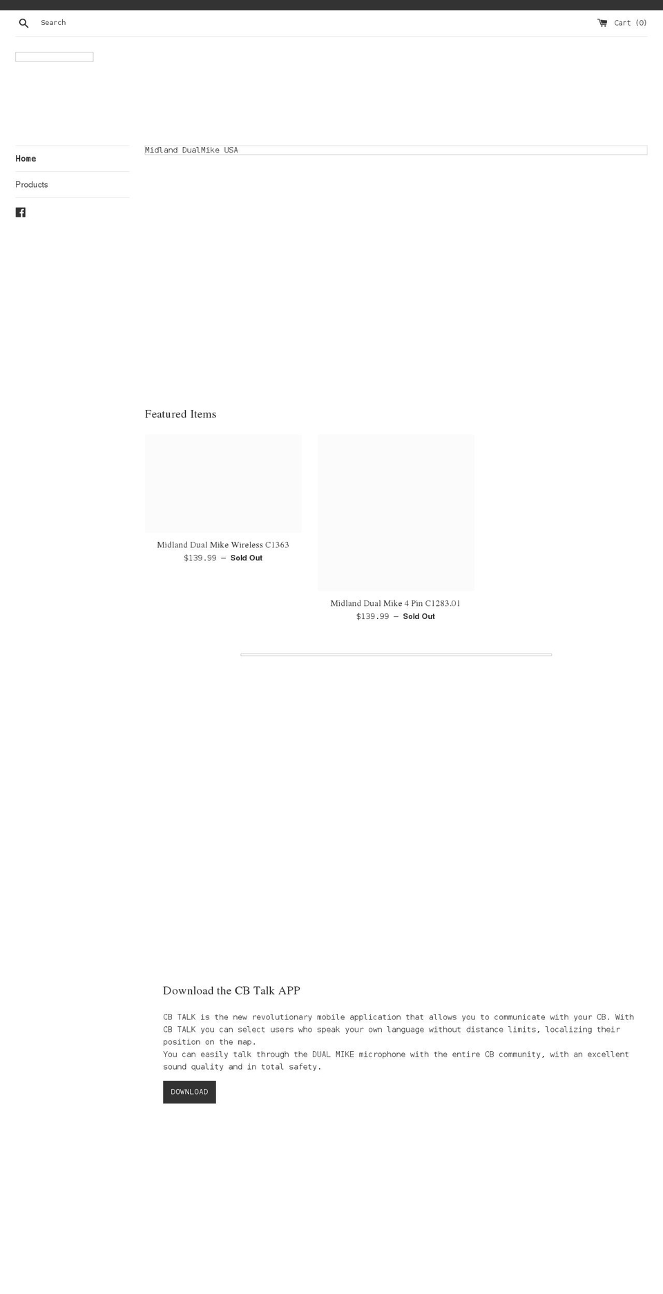 midlanddualmikeusa.com shopify website screenshot