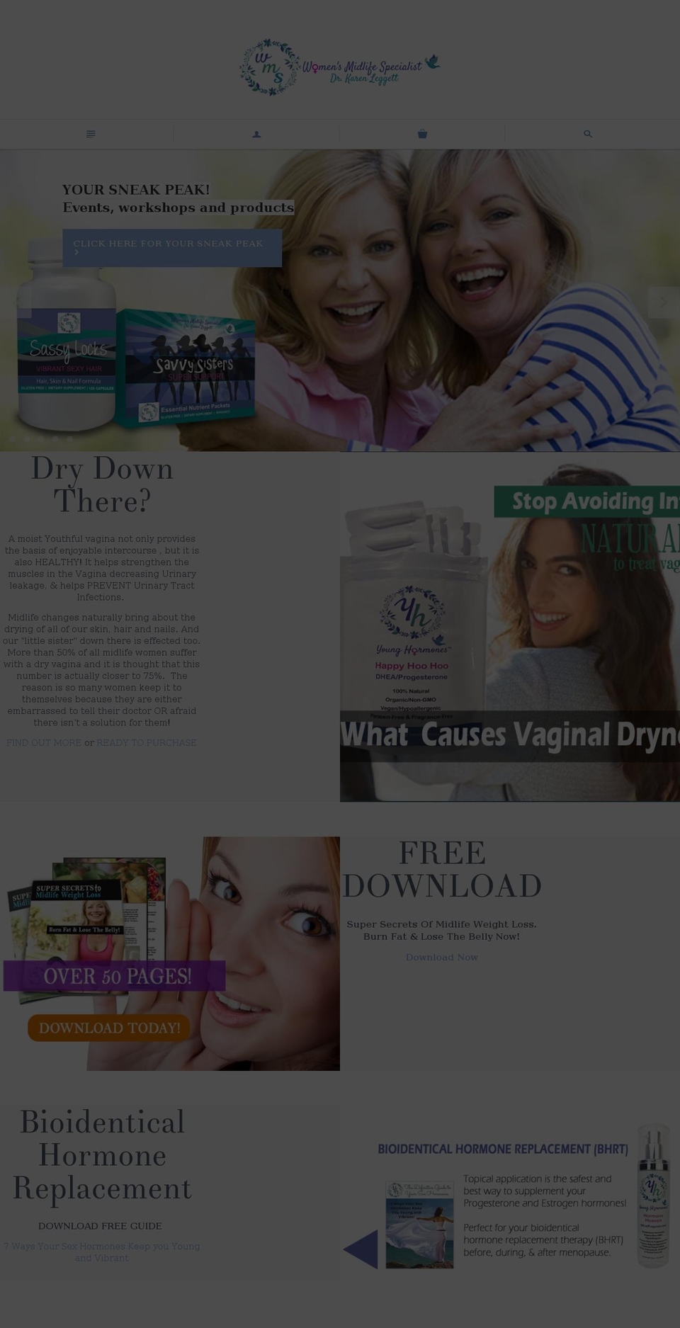 midlifedoc.com shopify website screenshot