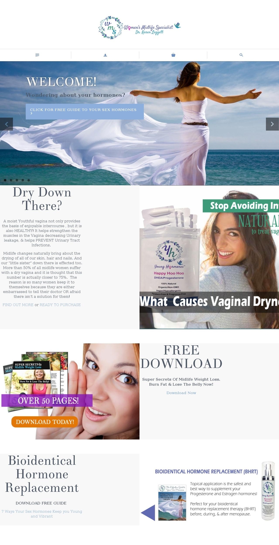 midlifewomensphysician.com shopify website screenshot