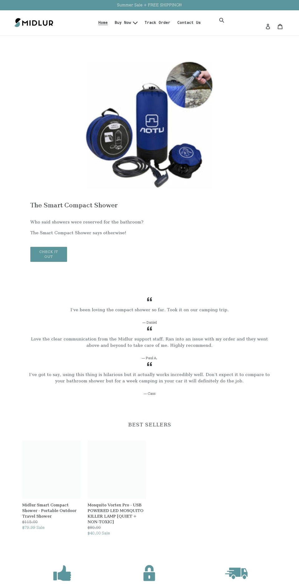midlur.com shopify website screenshot