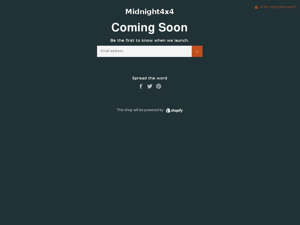 midnight4x4.com shopify website screenshot