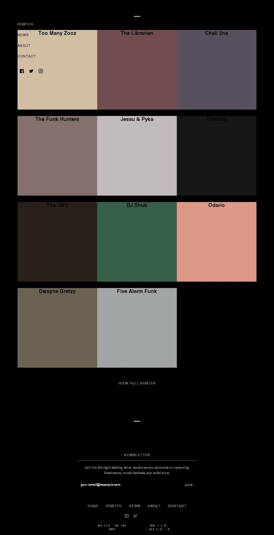 midnightagency.com shopify website screenshot