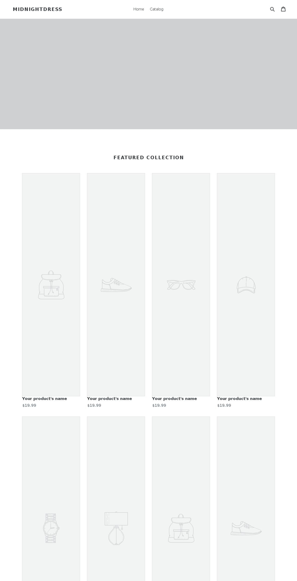 midnightdress.com — Shopify storefront screenshot