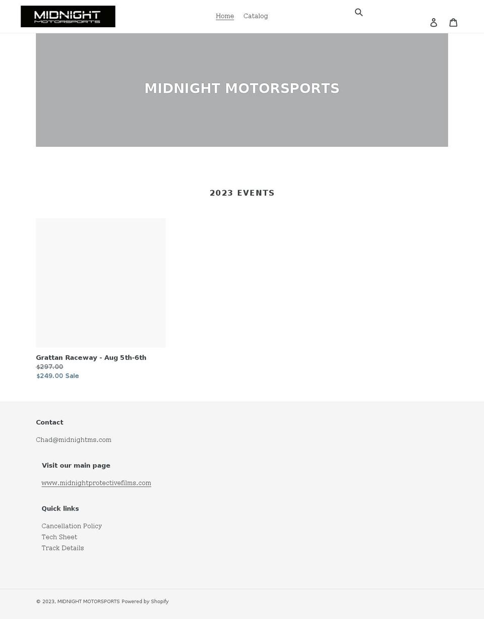 midnightms.com shopify website screenshot