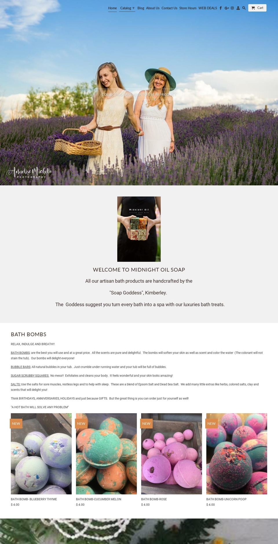 midnightoilfarm.com — Shopify storefront screenshot