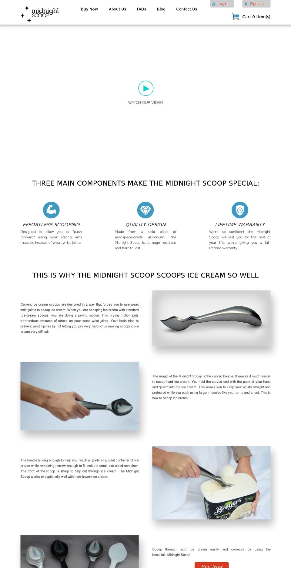 Working Shopify theme site example midnightscoop.com