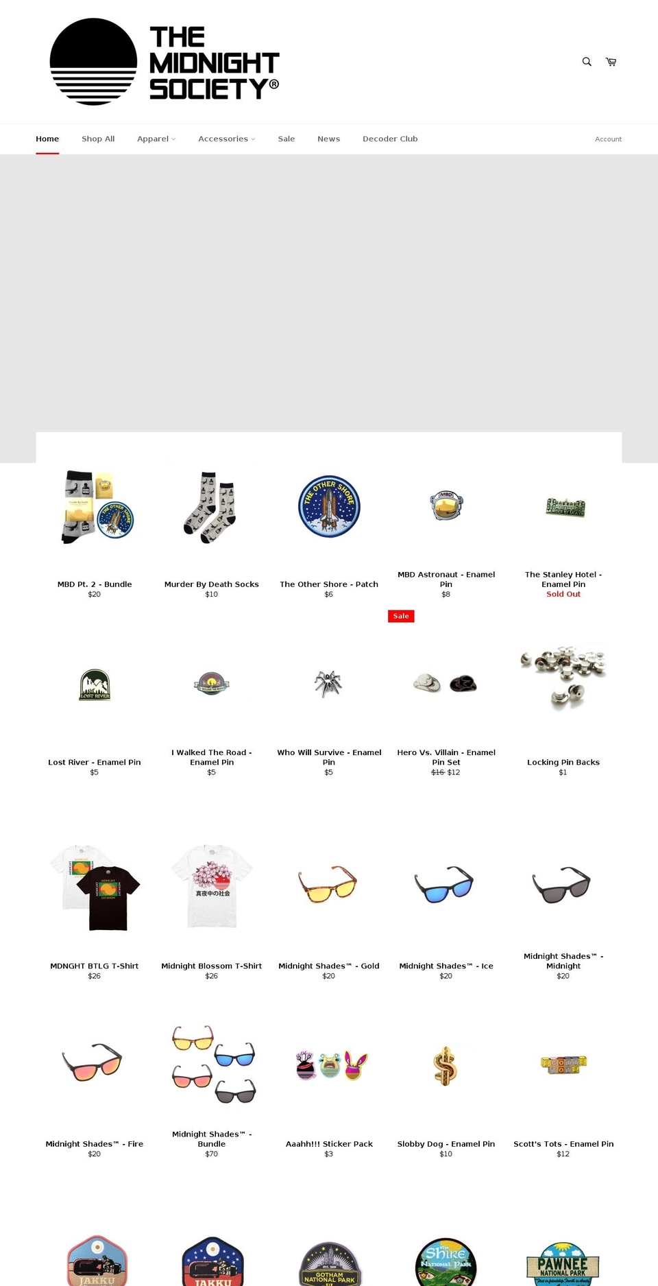 Copy of venture Shopify theme site example midnightshades.com