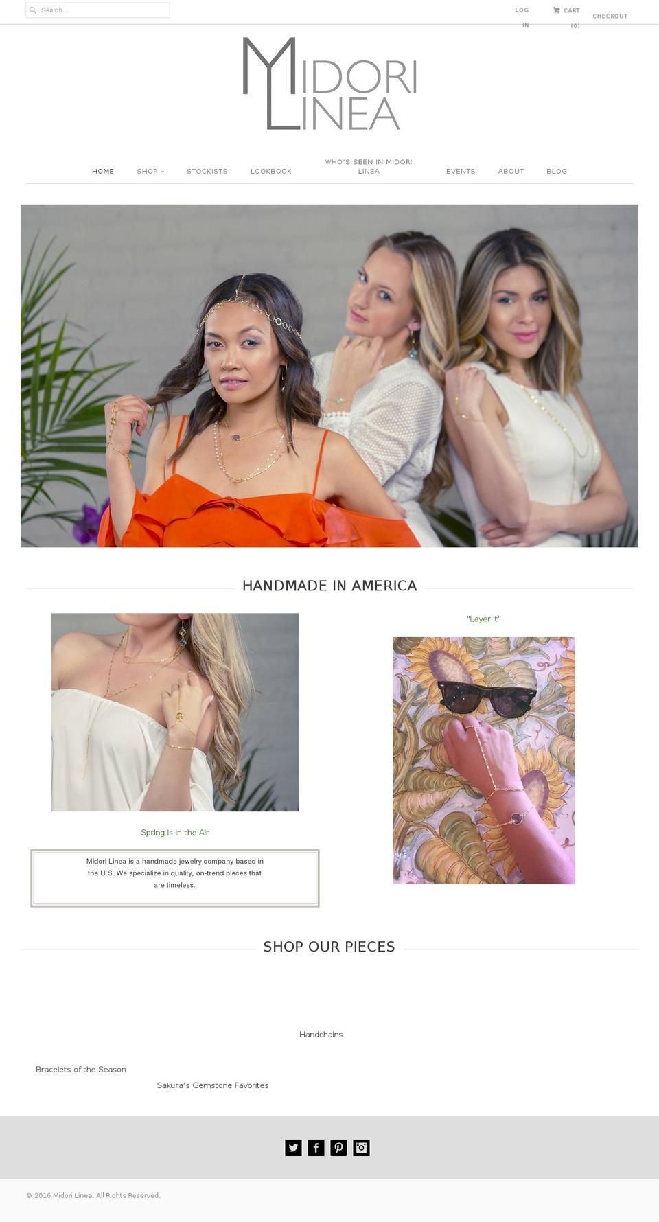 midorilinea.com shopify website screenshot