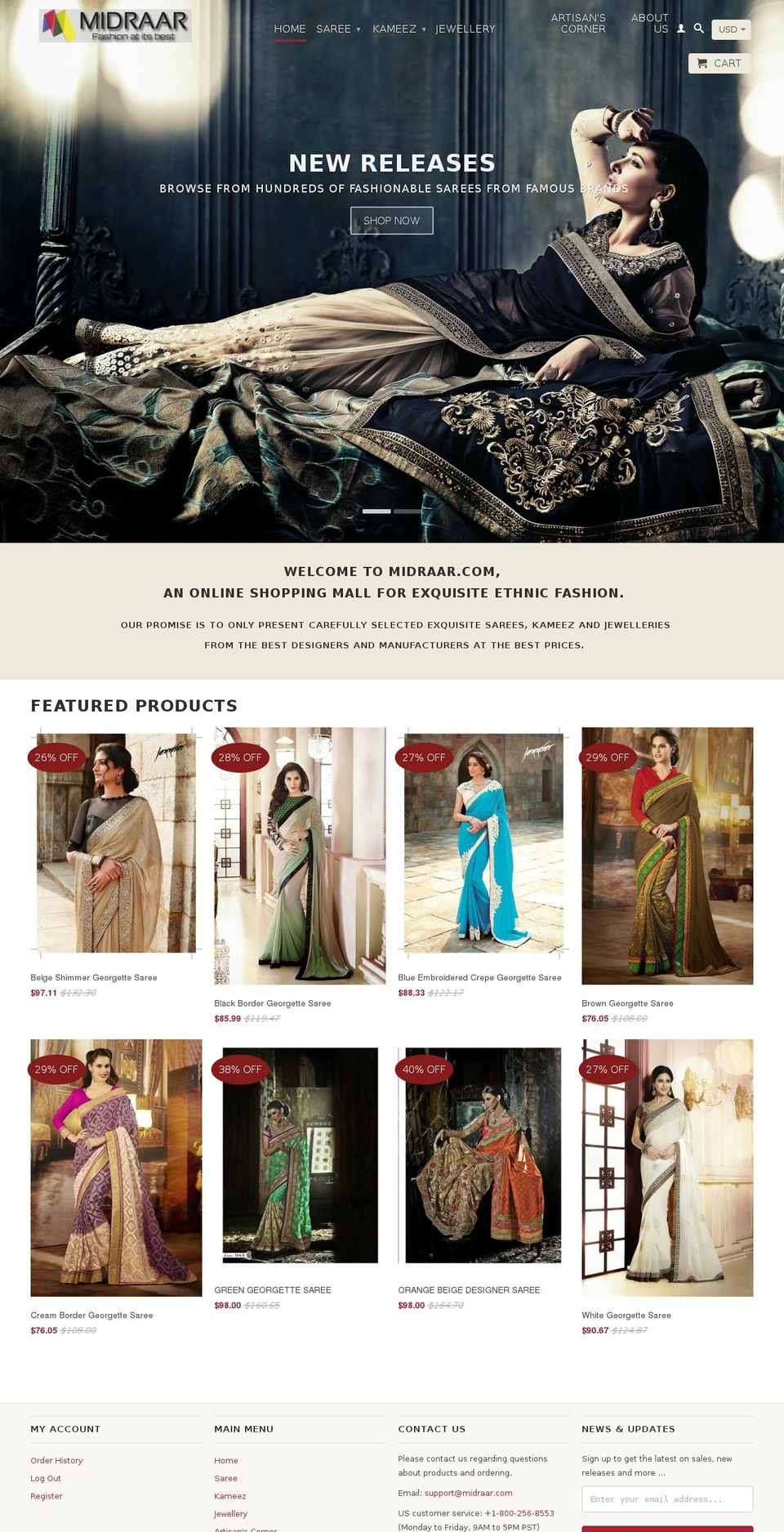 midraar.com shopify website screenshot