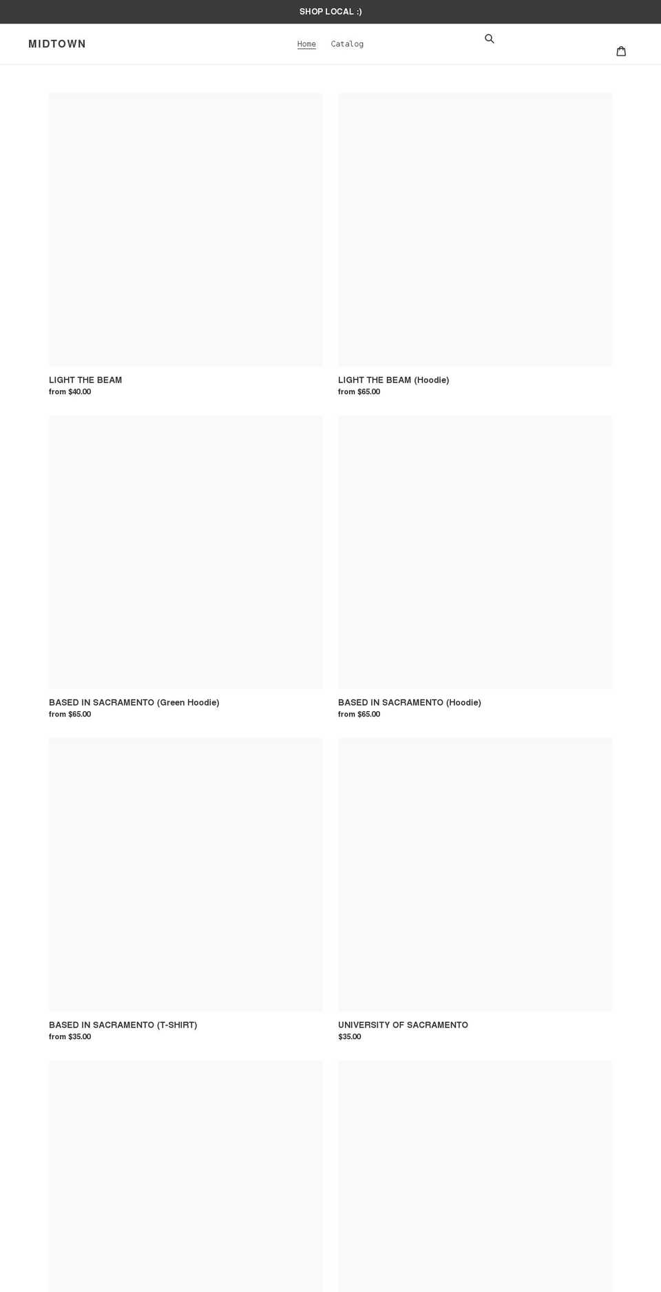 midtownsac.co shopify website screenshot