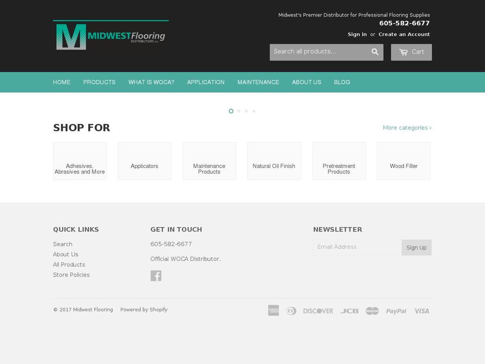 midwest-flooring.com shopify website screenshot