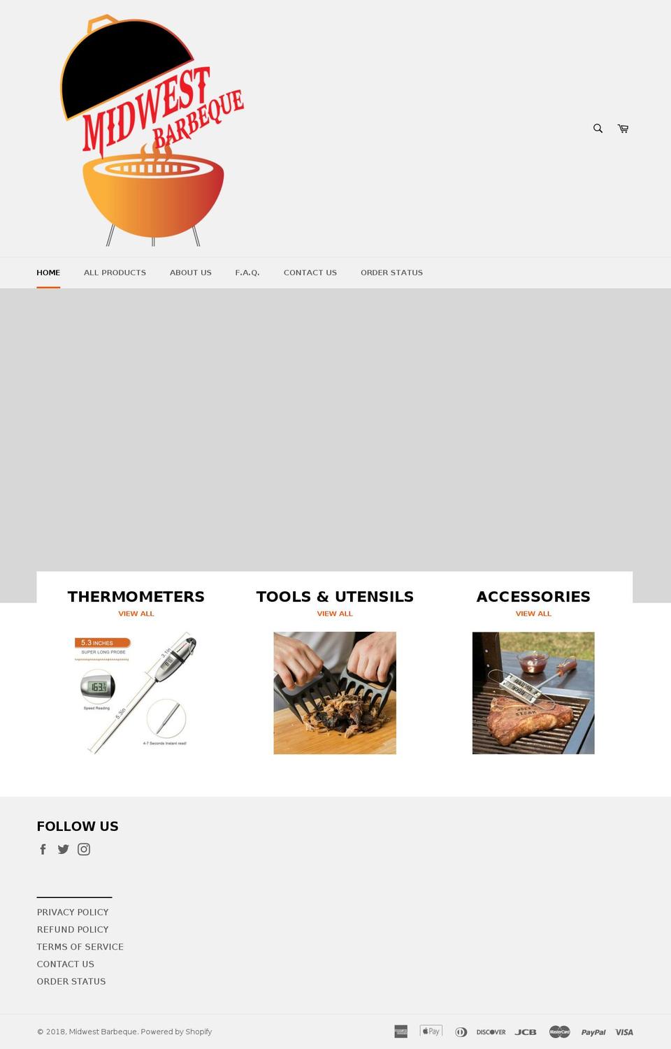 midwestbarbeque.com shopify website screenshot