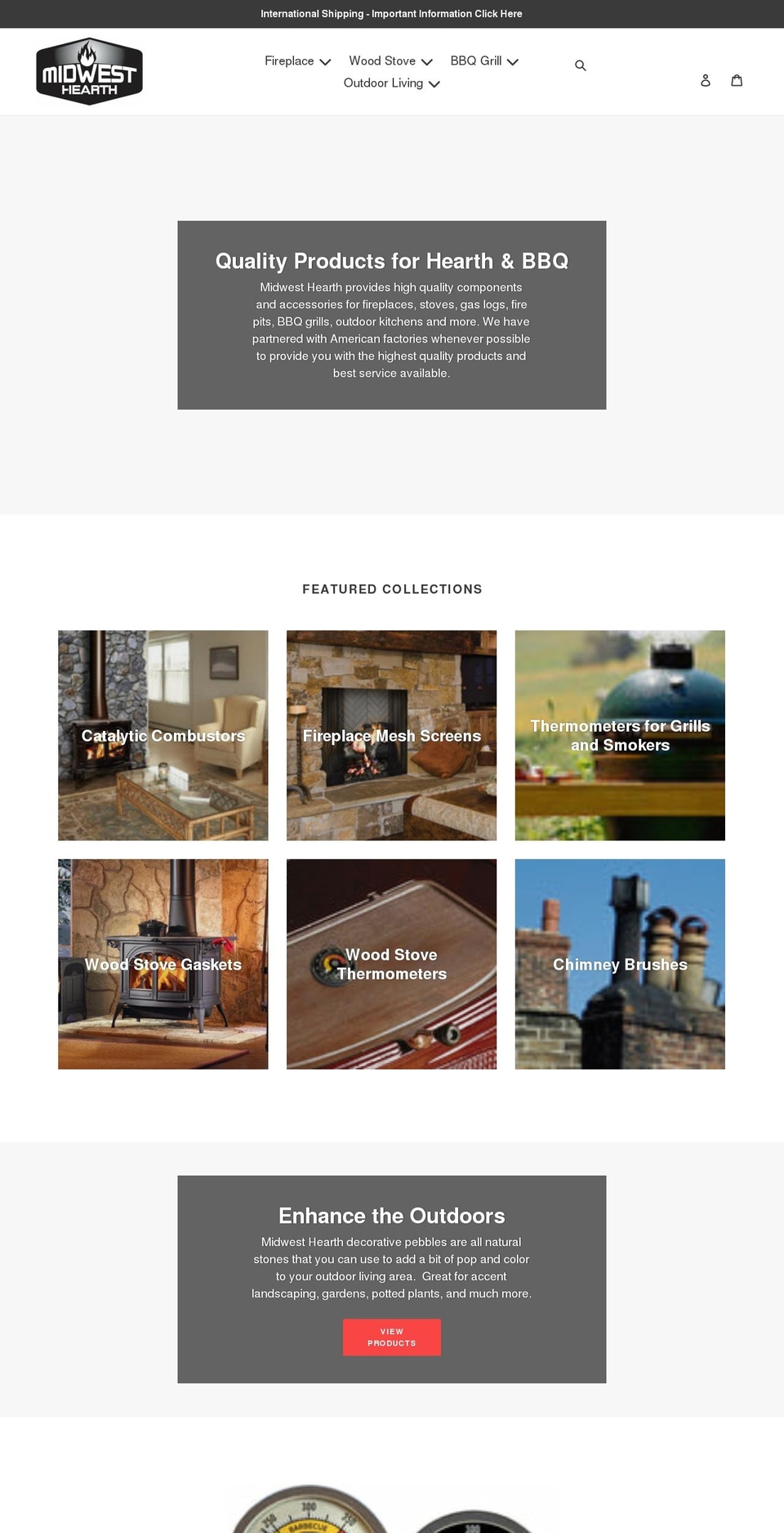 midwesthearth.com shopify website screenshot