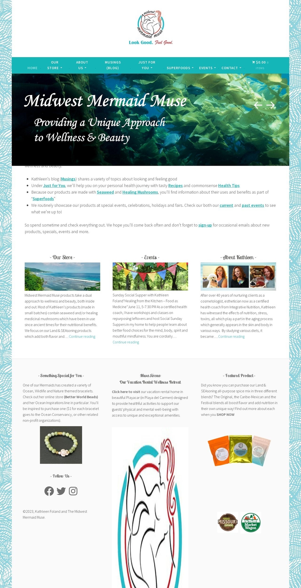 midwestmermaidmuse.com — Shopify storefront screenshot