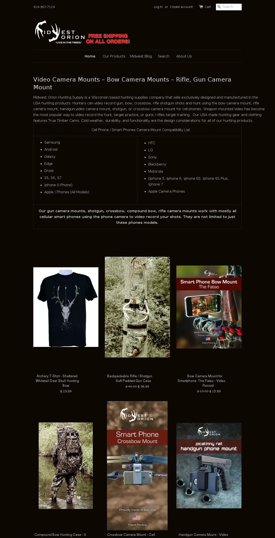 midwestorion.com shopify website screenshot