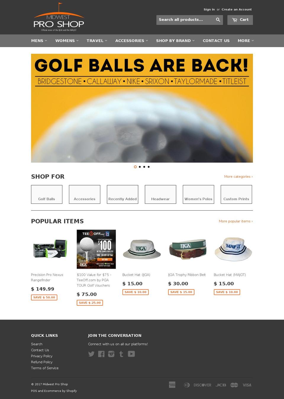 midwestproshop.com shopify website screenshot