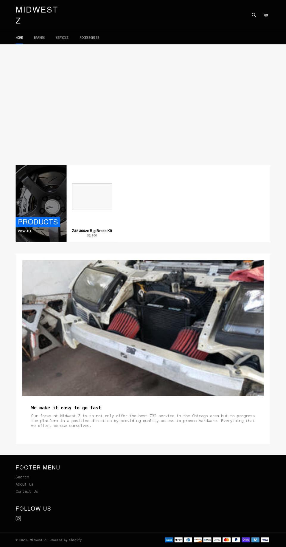 midwestz.com shopify website screenshot