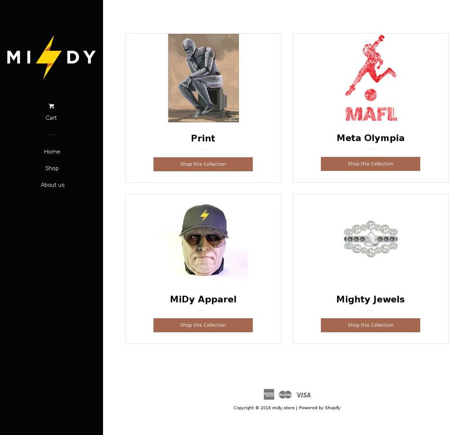 midy.store shopify website screenshot