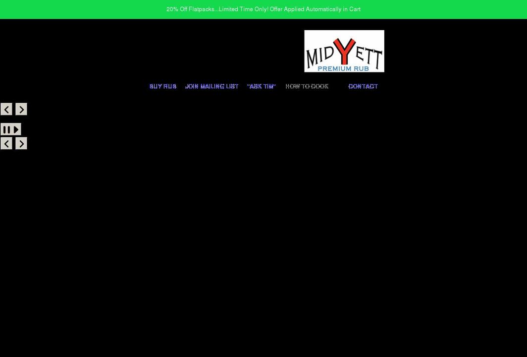 midyettpremium.com shopify website screenshot