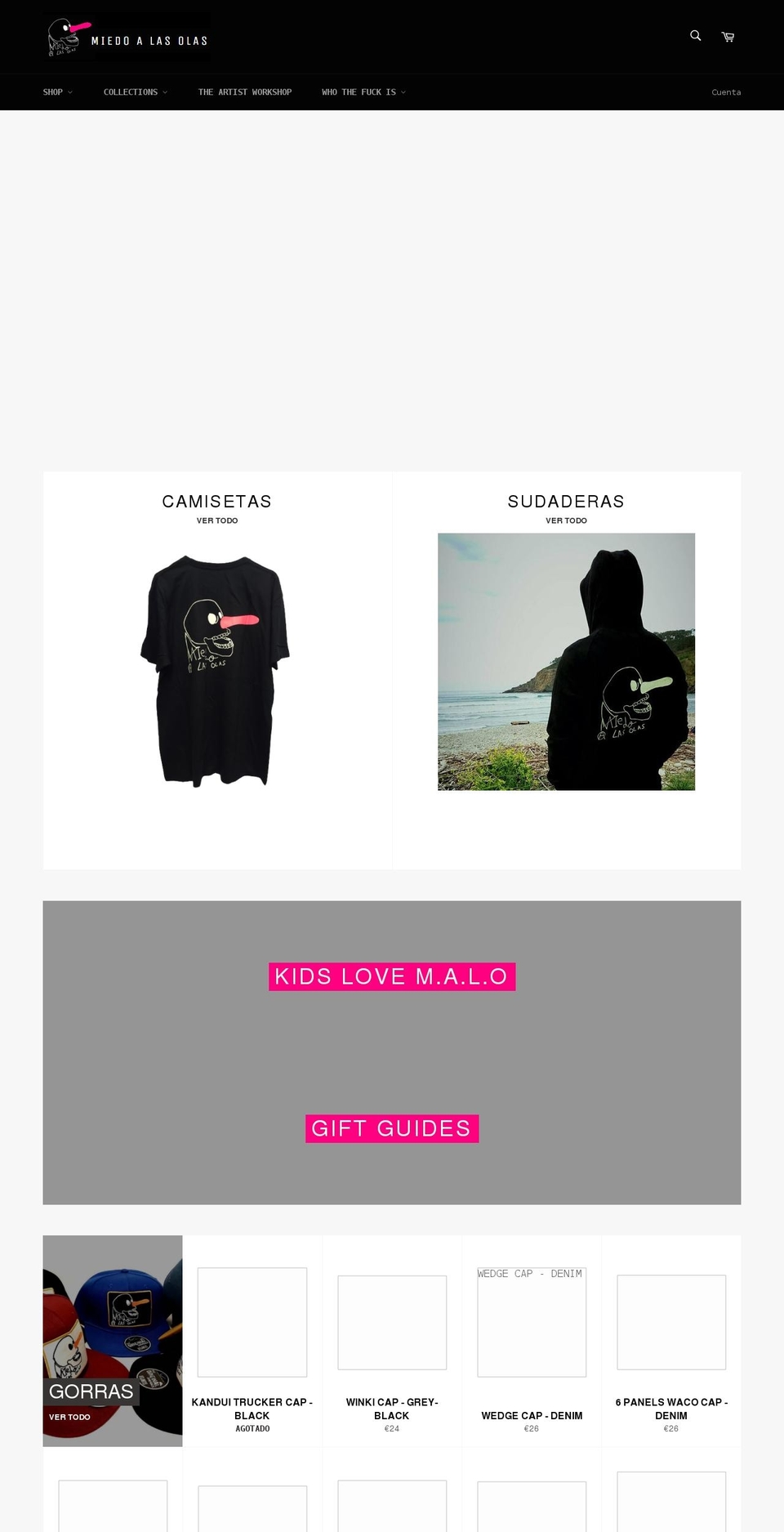 miedoalasolas.com shopify website screenshot