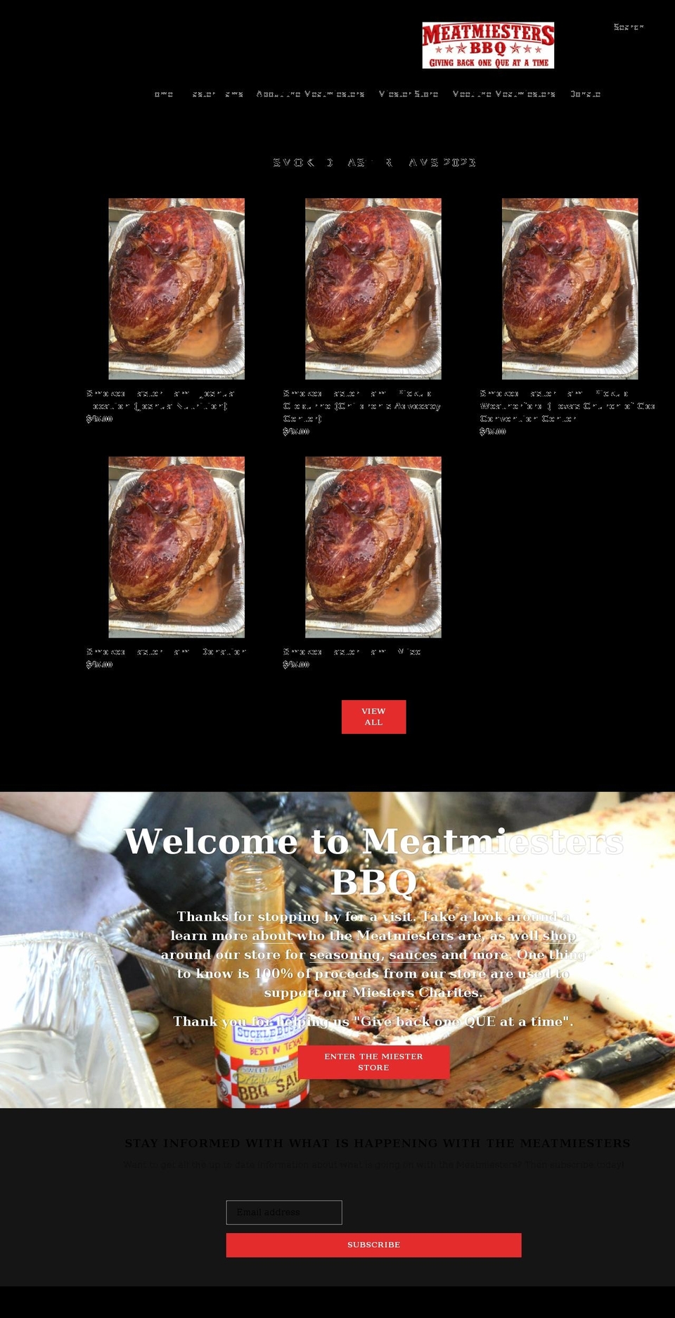 miesterstore.com shopify website screenshot