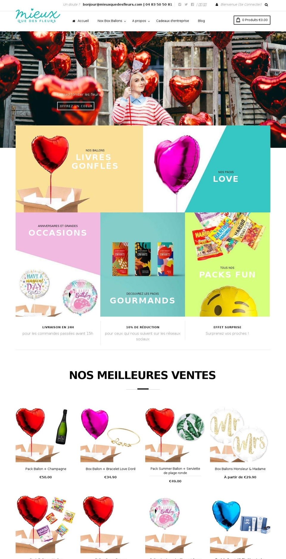 home1 Shopify theme site example mieuxquedesfleurs.myshopify.com