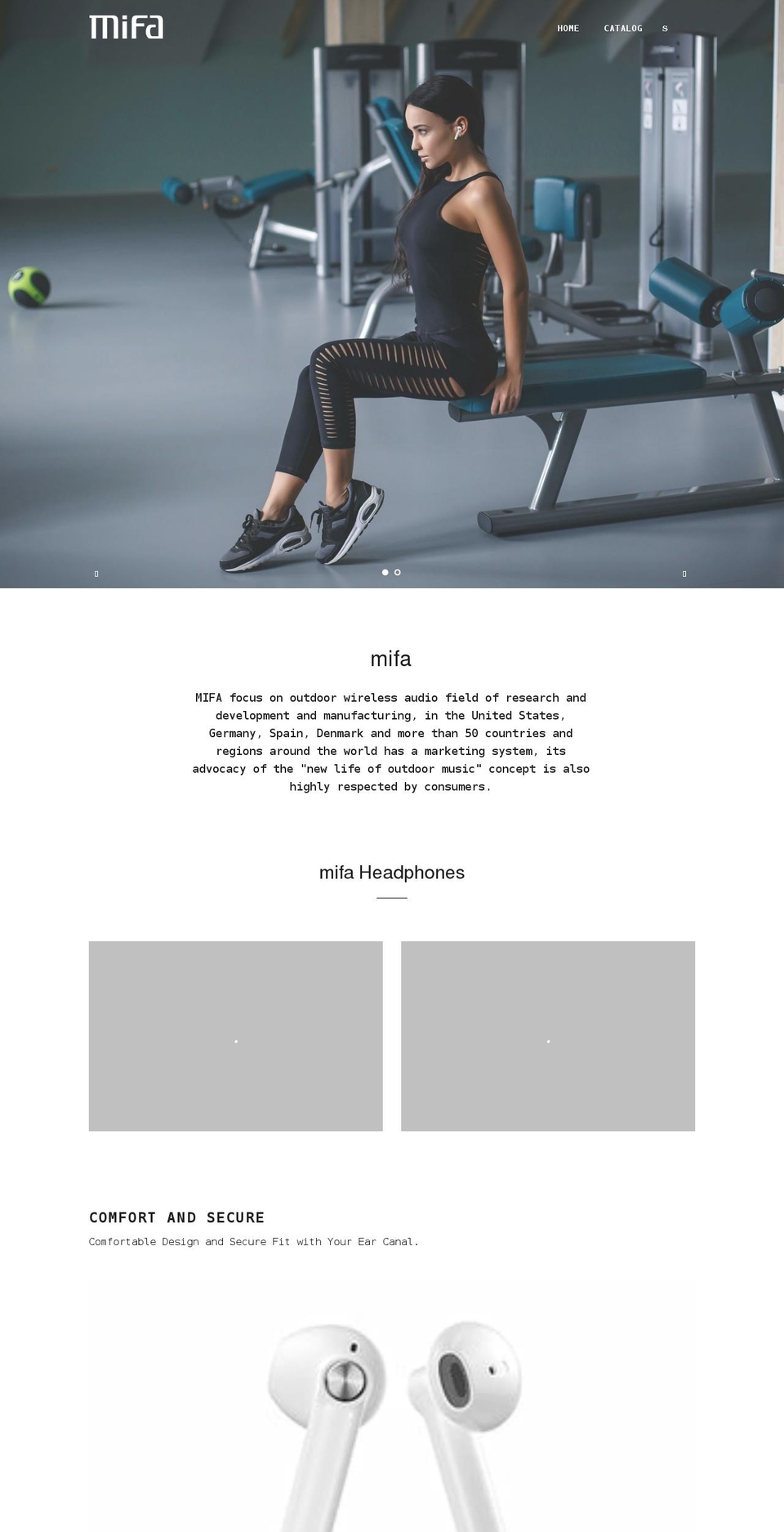 mifa.tech shopify website screenshot