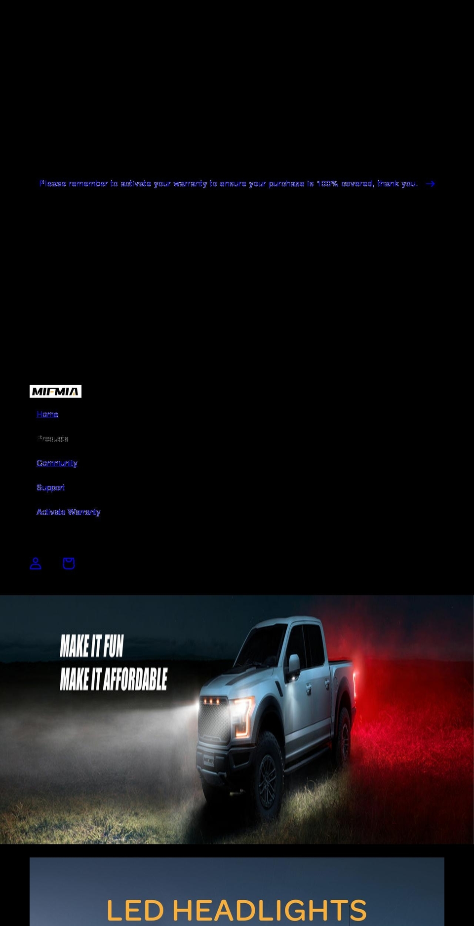 mifmia.com shopify website screenshot