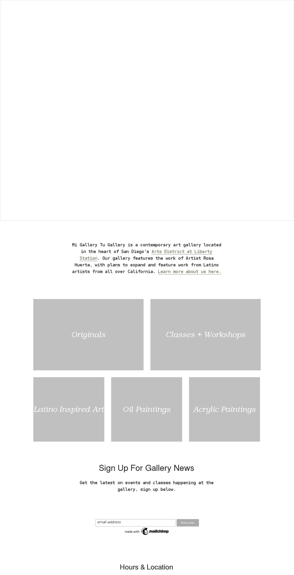 migallerytugallery.com shopify website screenshot